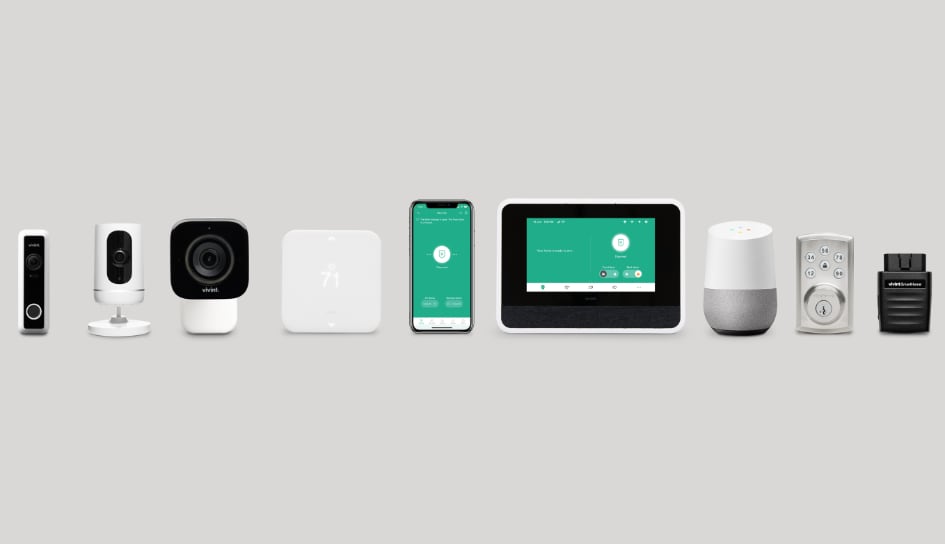 Vivint home security product line in Muncie